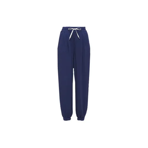 MIU MIU Knitted Sweatpants Women's Blue