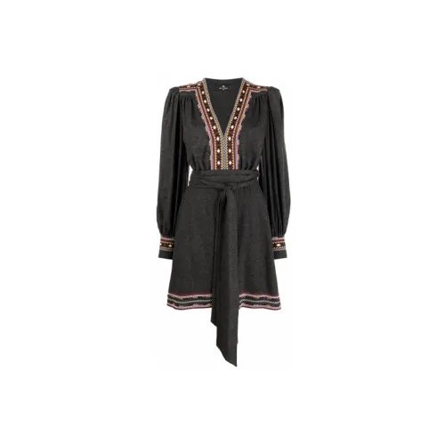 ETRO Long-Sleeved Dresses Women's Gray