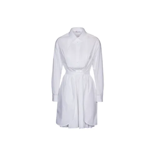 RED VALENTINO Long-Sleeved Dresses Women's White