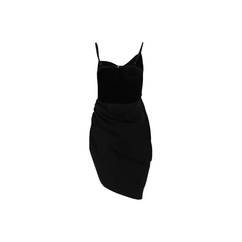 Jacquemus La Robe Saudade Draped Minidress-1