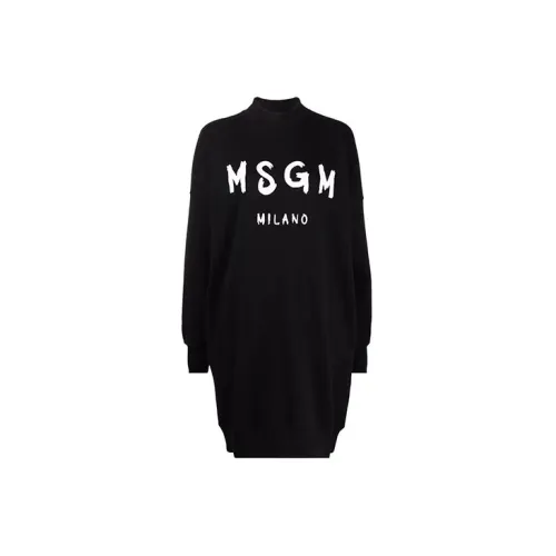 MSGM Long-Sleeved Dresses Women's Black