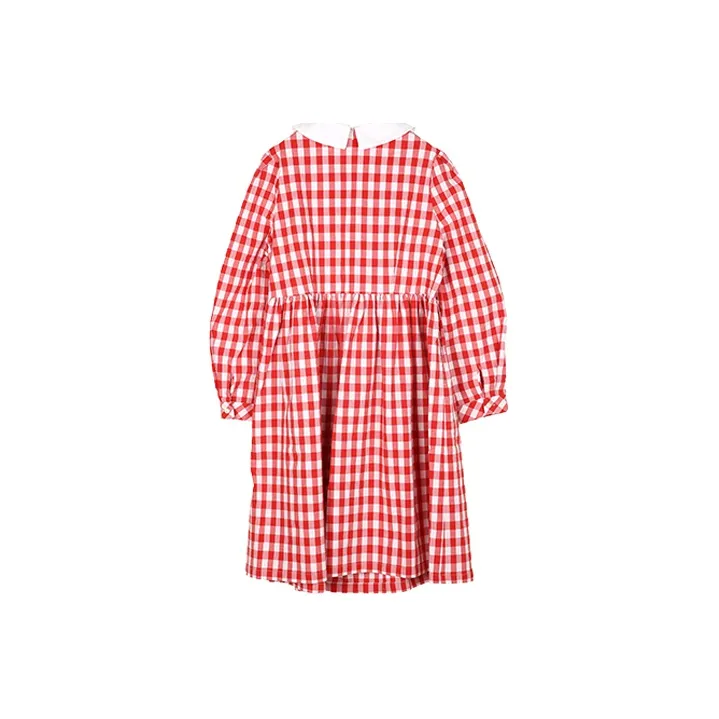 LALABOBO Long Sleeved Dresses Women's Red-1