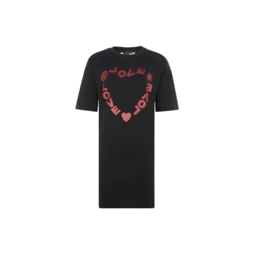 LOVE MOSCHINO Short-Sleeved Dresses Women's Black