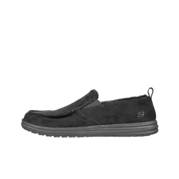 Skechers Relaxed Fit Melson Willmore Cushioning Anti Slip And Wear Resistant Low Top Casual Shoes Men's Black
