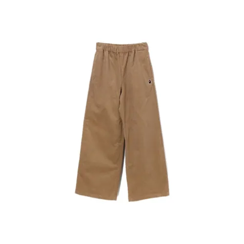 A BATHING APE Casual Pants Women's Beige