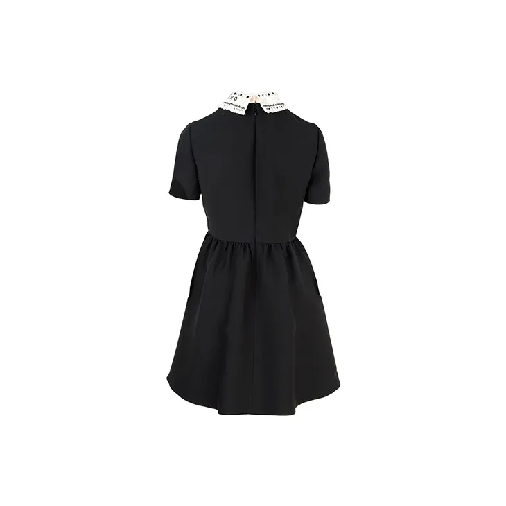 Valentino Short Sleeved Dresses Women's Black-1
