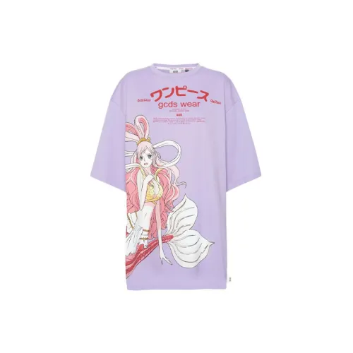 GCDS 《ONE PIECE》 Short-Sleeved Dresses Women's Purple