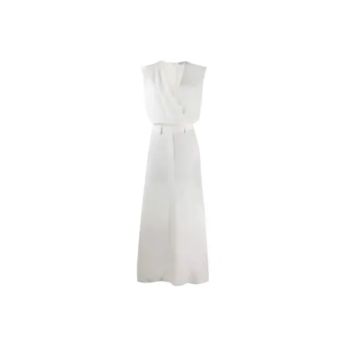 Brunello Cucinelli Sleeveless Dresses Women's White