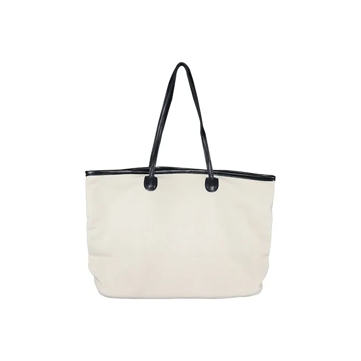 Disney Canvas Bag Tote Bag Shopping Bag Shoulder Bag Women's Ecru-1