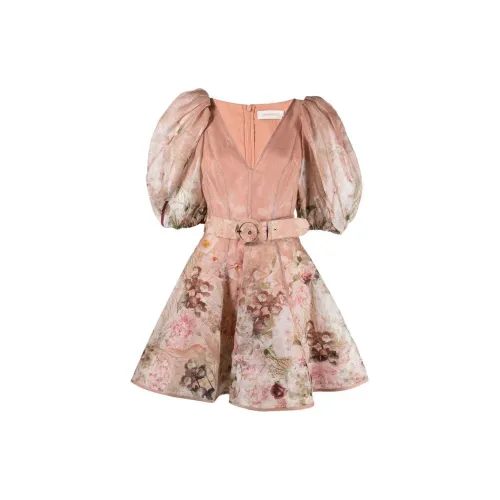 Zimmermann Short-Sleeved Dresses Women's Pink