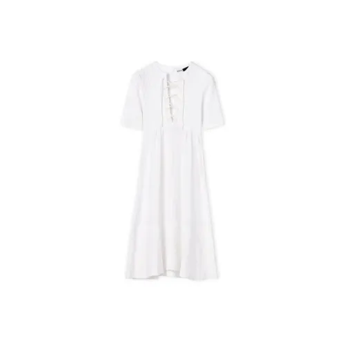 LOEWE Short-Sleeved Dresses Women's White