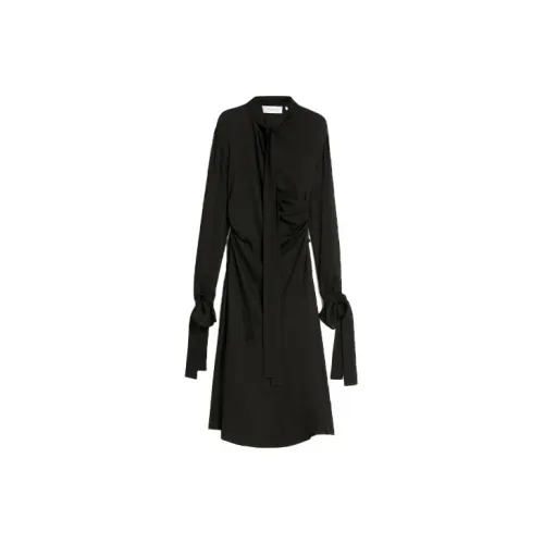 SportMax Long-Sleeved Dresses Women's Black