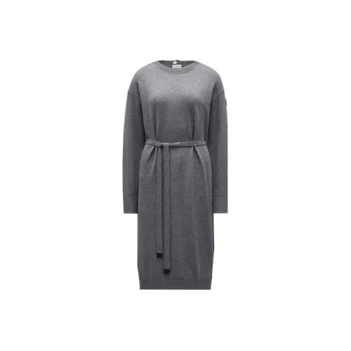 Moncler Long-Sleeved Dresses Women's Gray