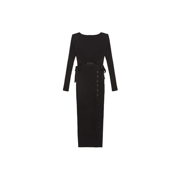 Self portrait Long Sleeved Dresses Women's Black-2