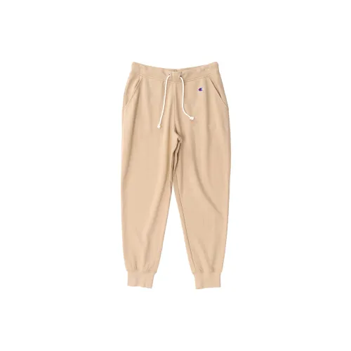 Champion Knitted Sweatpants Women's Beige Yellow