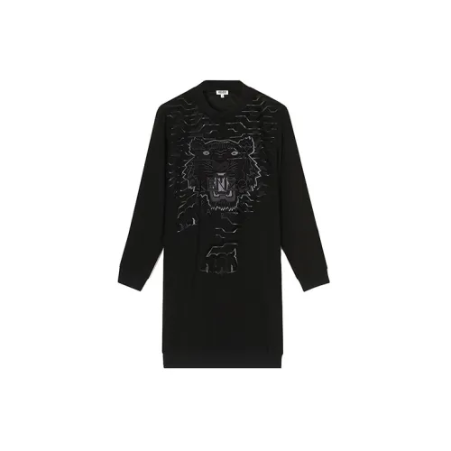 KENZO Long-Sleeved Dresses Women's Black