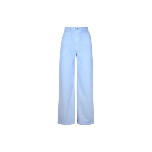 MIU MIU Knitted Sweatpants Women's Light Blue