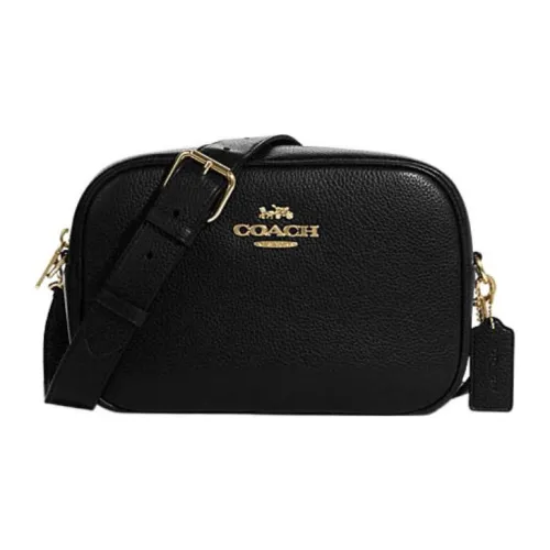 COACH Jamie Pebbled Leather Camera Bag Shoulder Bag Crossbody Bag Women's Black