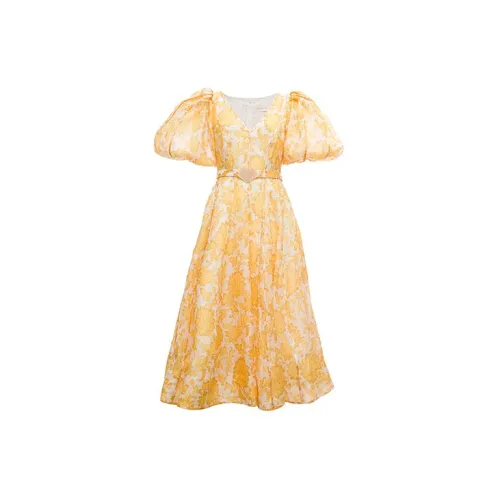 Zimmermann Short-Sleeved Dresses Women's Yellow