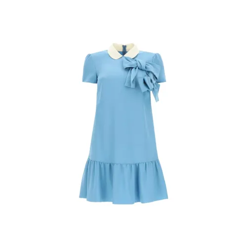 RED VALENTINO Short-Sleeved Dresses Women's Blue