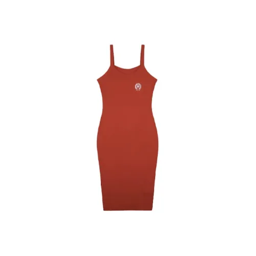 Chrome Hearts Sleeveless Dresses Women's Red