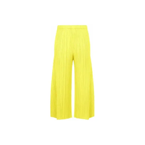 PLEATS PLEASE ISSEY MIYAKE Casual Pants Women's Yellow