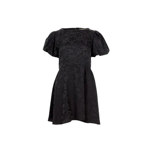 SAINT LAURENT Short-Sleeved Dresses Women's Black