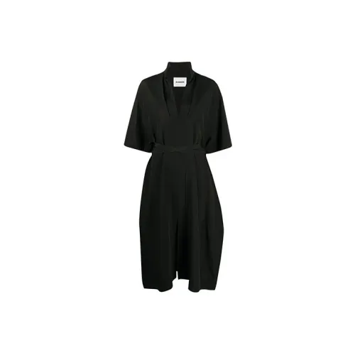 JIL SANDER Short-Sleeved Dresses Women's Black