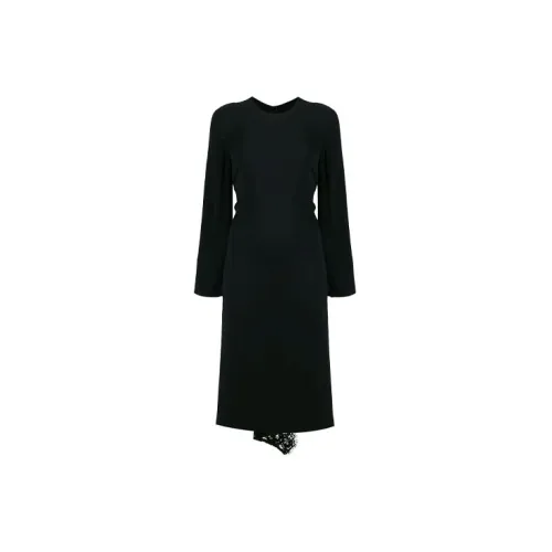 Valentino Long-Sleeved Dresses Women's Black