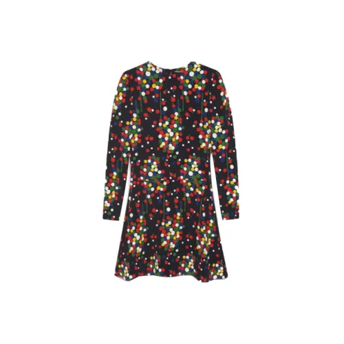 SAINT LAURENT Long-Sleeved Dresses Women's Multicolor