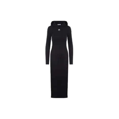 Marine Serre Long-Sleeved Dresses Women's Black