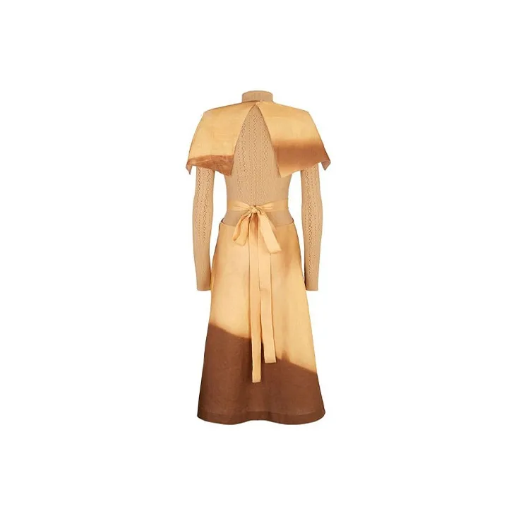 FENDI Long-Sleeved Dresses Women's Yellow-1