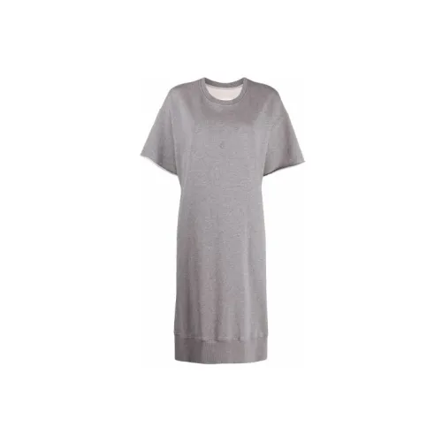 MM6 Maison Margiela Short-Sleeved Dresses Women's Gray