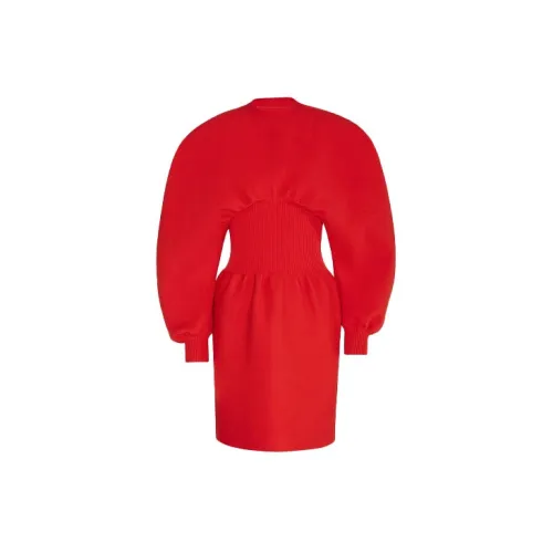 Bottega Veneta Long-Sleeved Dresses Women's Red