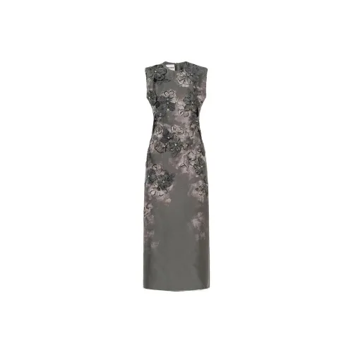 MIU MIU Sleeveless Dresses Women's Gray