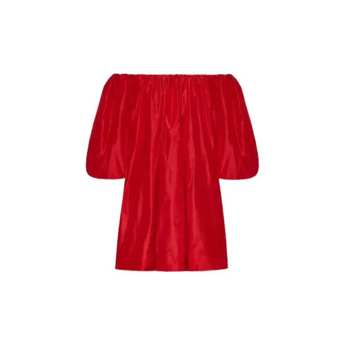 Valentino Long-Sleeved Dresses Women's Red