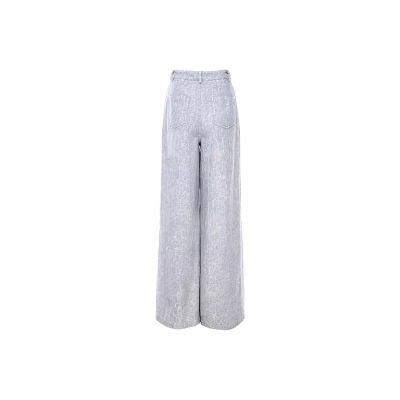 Laurence & Chico Wide Leg Thin Jeans Women's Gray-1