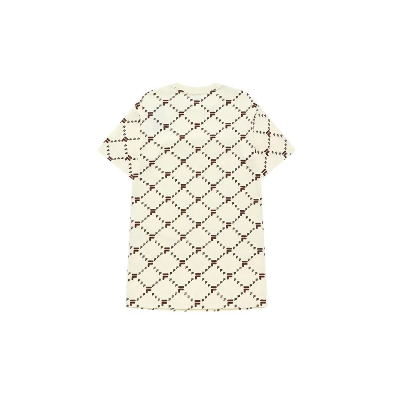 FILA FUSION Short Sleeved Dresses Women's Antique Style White-1