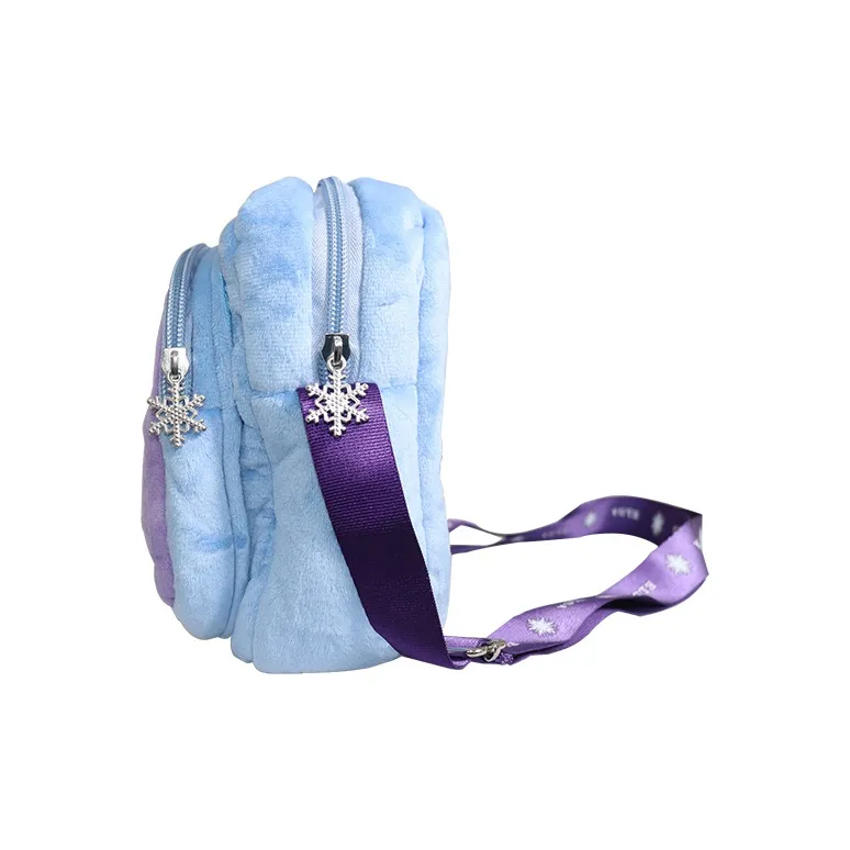 Disney Short Plush Square Crossbody Bag Regular Women's Purple-3