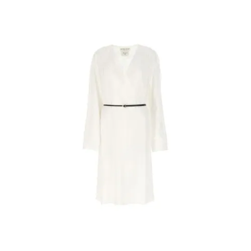 Bottega Veneta Long-Sleeved Dresses Women's White