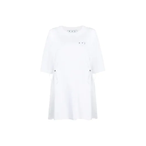 OFF-WHITE SS21 Short-Sleeved Dresses Women's White