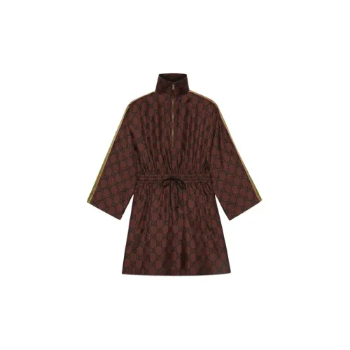 GUCCI Long-Sleeved Dresses Women's Brown