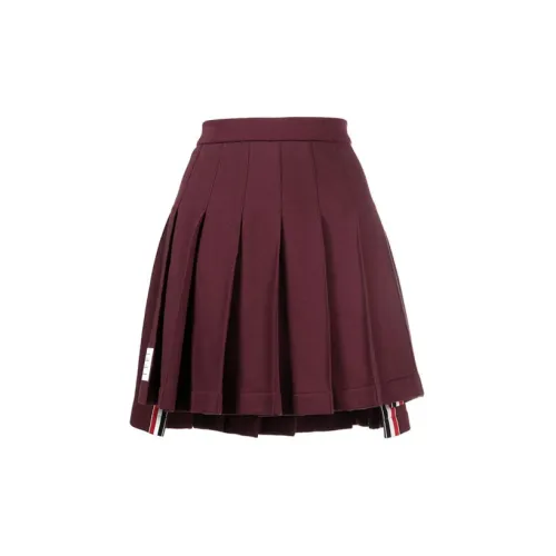 THOM BROWNE Casual Short Skirts Women's Deep Red