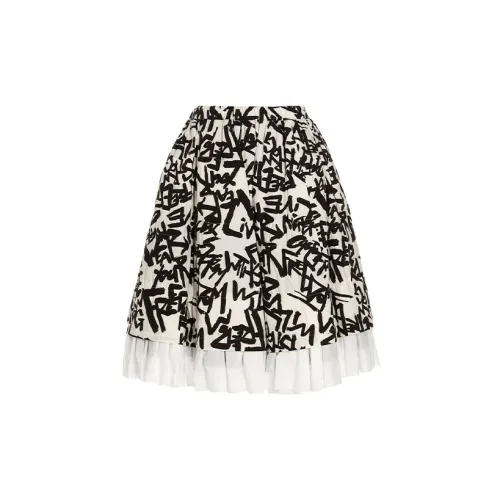 COMME DES GARCONS SHIRT Casual Short Skirts Women's Black/White