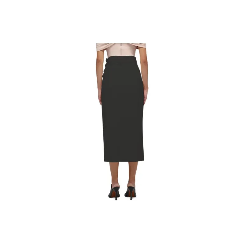 Self portrait Casual Long Skirts Women's Classic Black-1