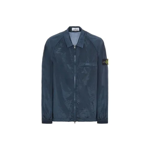 STONE ISLAND Shirts Men Air Force Blue