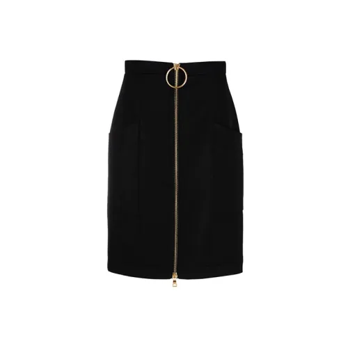 BALMAIN Casual Long Skirts Women's Black