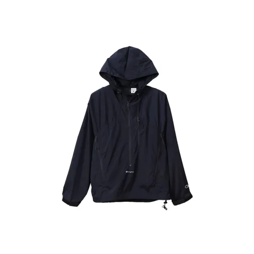 Champion Windbreaker Jackets Women's Navy Blue