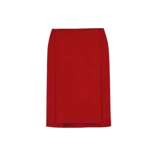 WE11DONE Casual Long Skirts Women's Red