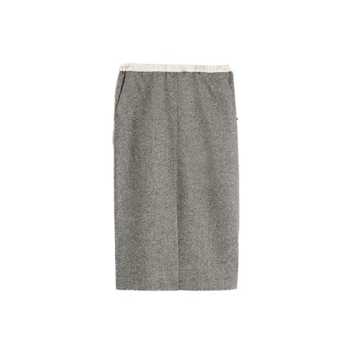 SportMax Casual Long Skirts Women's Gray